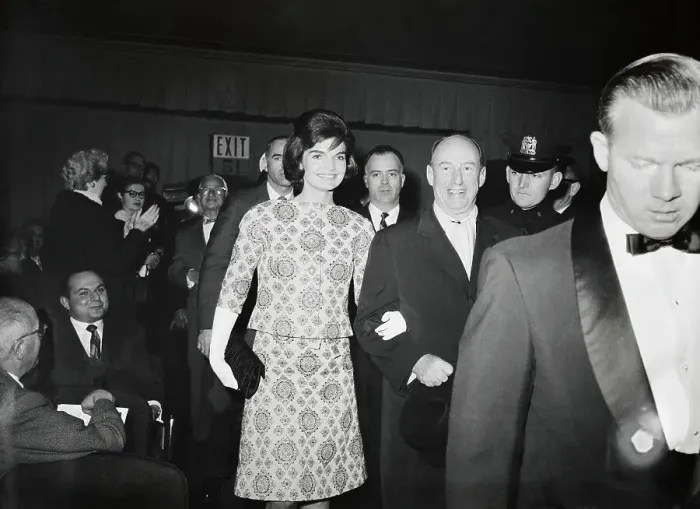 Framed Print : Jacqueline Kennedy Walking With Adlai Stevenson Framed Print : Jacqueline Kennedy Walking With Adlai Stevenson