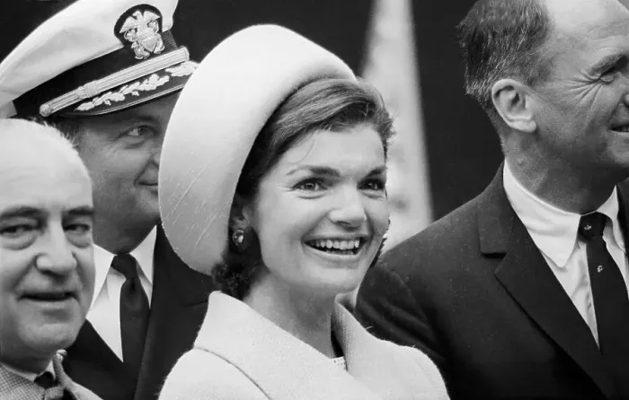Framed Print : Jacqueline Kennedy Wearing Pillbox Hat Framed Print : Jacqueline Kennedy Wearing Pillbox Hat