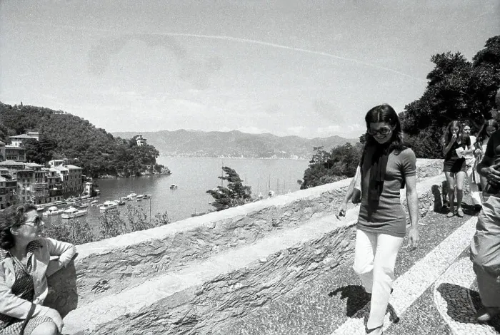 Framed Print : Jacqueline Onassis in Portofino Framed Print : Jacqueline Onassis in Portofino