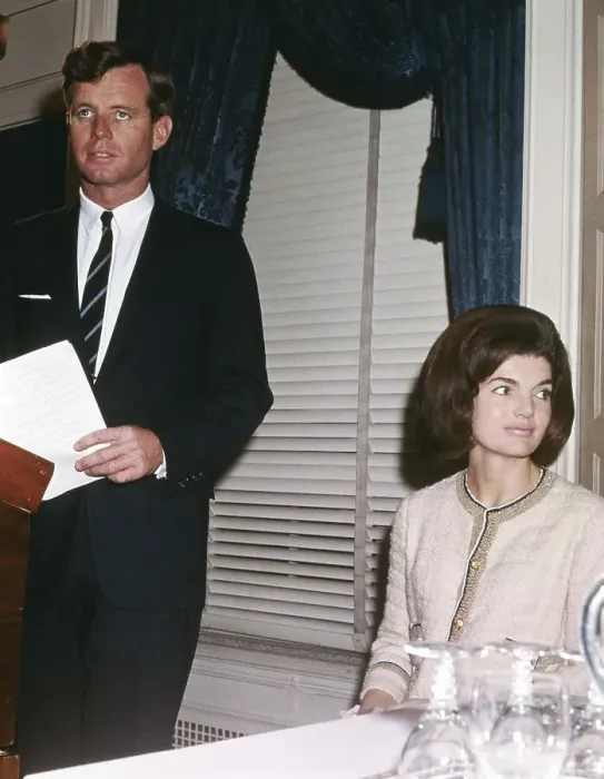Framed Print : Jacqueline and Robert Kennedy at Conference Framed Print : Jacqueline and Robert Kennedy at Conference