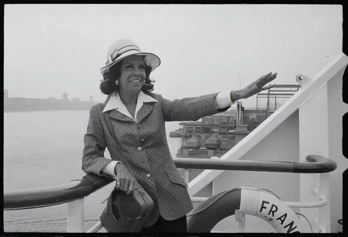 Framed Print : Jacqueline Susann Waving Framed Print : Jacqueline Susann Waving