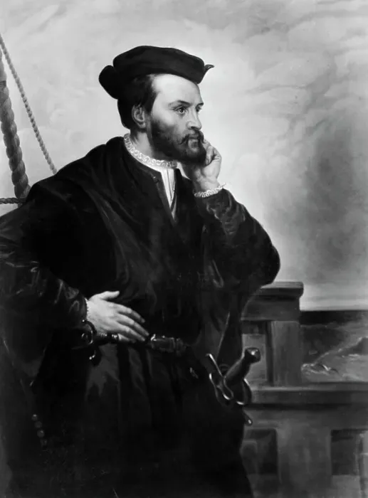 Framed Print : Jacques Cartier by Theophile Hamel Framed Print : Jacques Cartier by Theophile Hamel