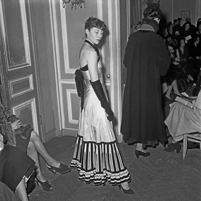 Framed Print : Jacques Fath Summer 1948 Fashion Show Framed Print : Jacques Fath Summer 1948 Fashion Show