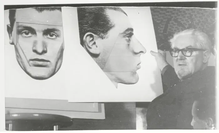 Framed Print : Jacques Penry Holding a Likeness Poster Framed Print : Jacques Penry Holding a Likeness Poster
