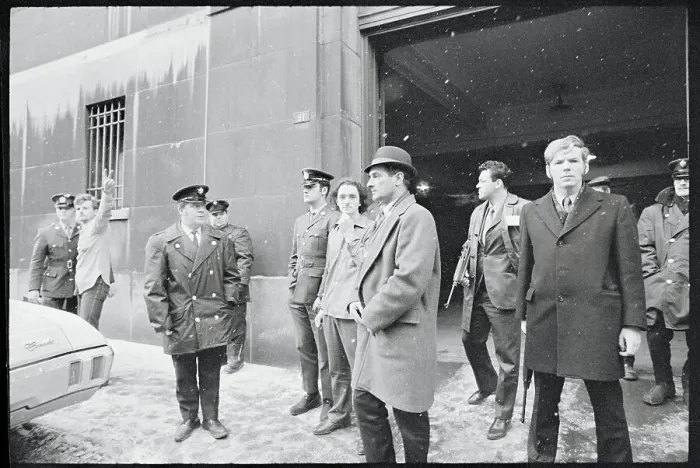 Framed Print : Jacques Rose and Bernard Lortie Waiting with Police Framed Print : Jacques Rose and Bernard Lortie Waiting with Police