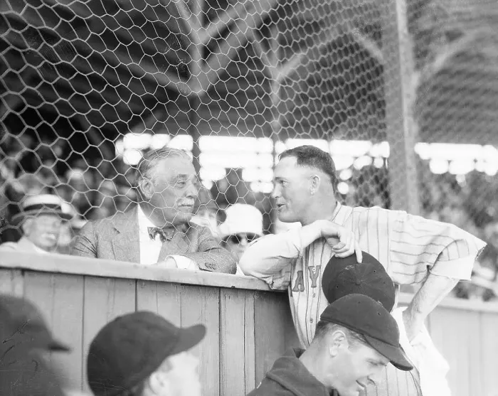 Framed Print : Jake Ruppery with Rogers Hornsby Framed Print : Jake Ruppery with Rogers Hornsby