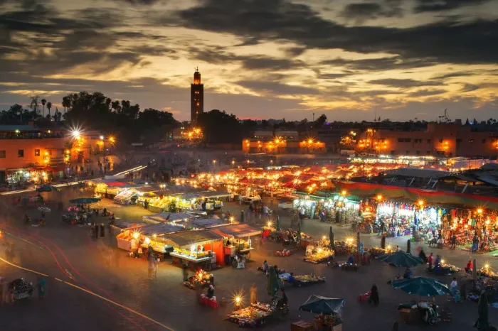 Framed Print : Jamaa el Fna (also Jemaa el-Fnaa, Djema el-Fna or Djemaa el-Fnaa) is a square and market place in Marrakeshs medina quarter (old city) with Koutubia in background. Marrakesh, Morocco, north Africa Framed Print : Jamaa el Fna (also Jemaa el-Fnaa, Djema el-Fna or Djemaa el-Fnaa) is a square and market place in Marrakeshs medina quarter (old city) with Koutubia in background. Marrakesh, Morocco, north Africa