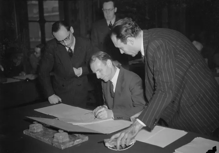 Framed Print : James A. Angell Signing Document Framed Print : James A. Angell Signing Document