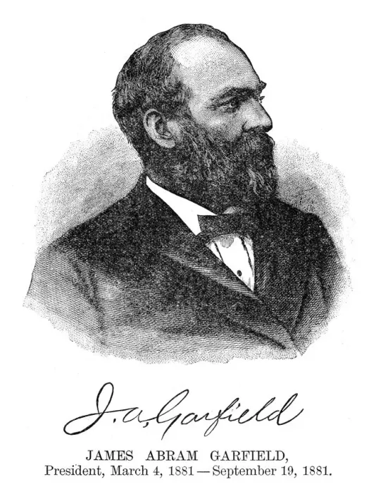 Framed Print : James A. Garfield - USA President engraving 1888 Framed Print : James A. Garfield - USA President engraving 1888