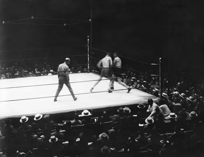 Framed Print : James Braddock Boxing Against Tommy Loughran Framed Print : James Braddock Boxing Against Tommy Loughran