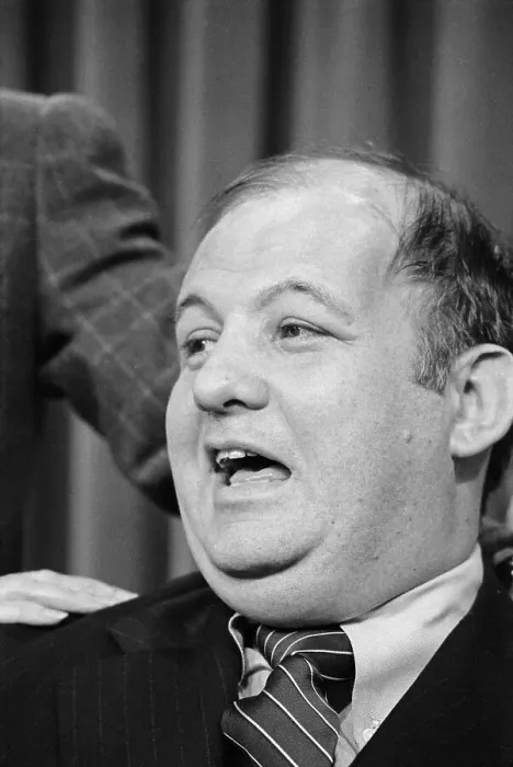 Framed Print : James Brady Speaking at Press Meet Framed Print : James Brady Speaking at Press Meet