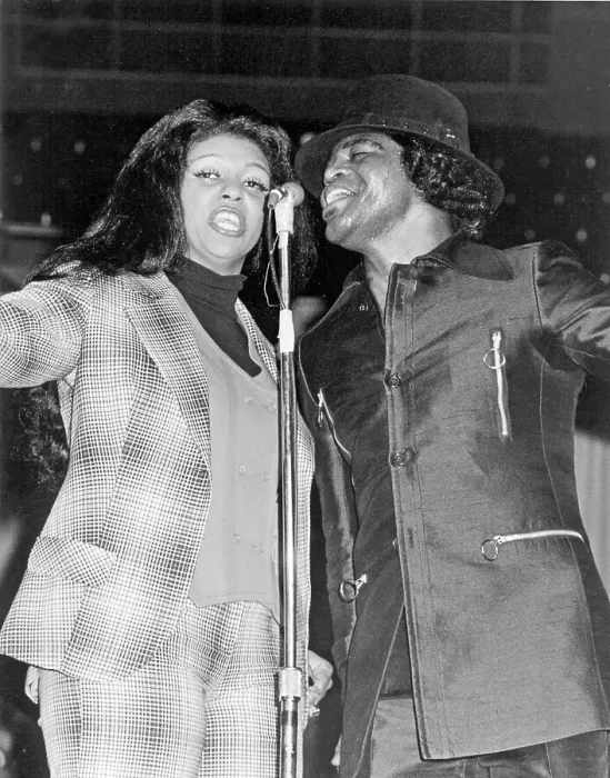 Framed Print : James Brown & Lyn Collins Performing Framed Print : James Brown & Lyn Collins Performing