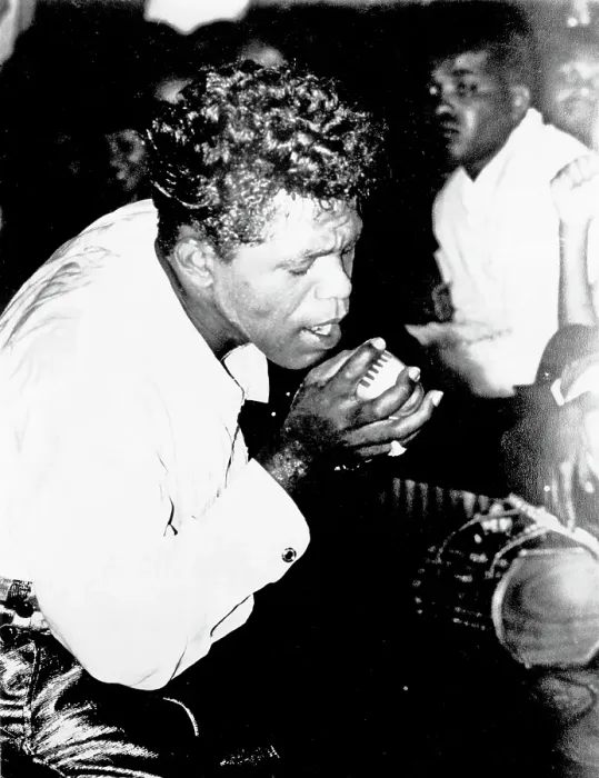 Framed Print : James Brown Performing