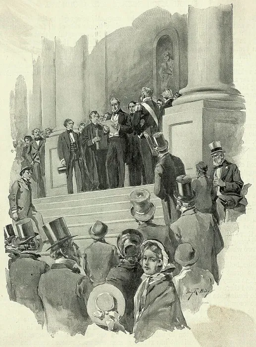 Framed Print : James Buchanan'S Inauguration Framed Print : James Buchanan'S Inauguration
