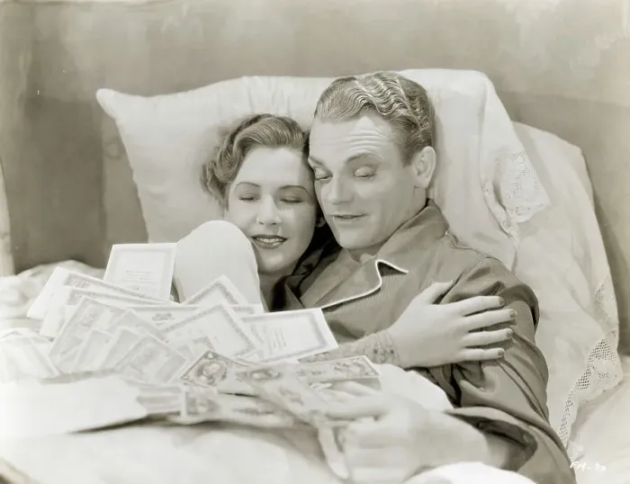 Framed Print : James Cagney Appearing with Mae Clark