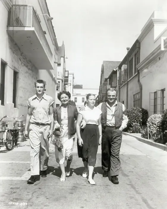 Framed Print : James Cagney And His Family On A Set Framed Print : James Cagney And His Family On A Set