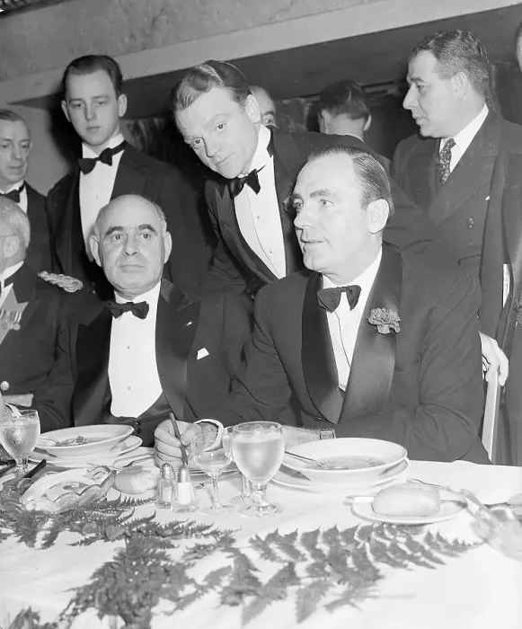 Framed Print : James Cagney and Friends at Formal Dinner Framed Print : James Cagney and Friends at Formal Dinner