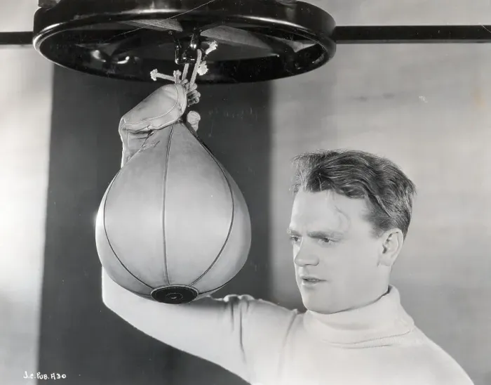 Framed Print : James Cagney In Front Of A Speed Bag Framed Print : James Cagney In Front Of A Speed Bag