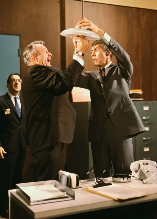 Framed Print : James Coburn and Lee J. Cobb in Our Man Flint Framed Print : James Coburn and Lee J. Cobb in Our Man Flint