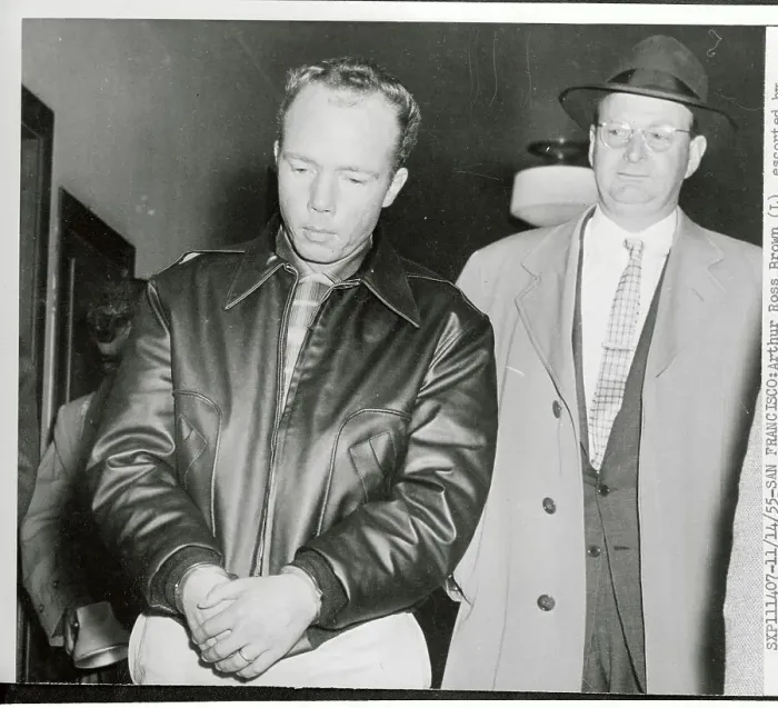 Framed Print : James Comerford Escorting Arthur Ross Brown