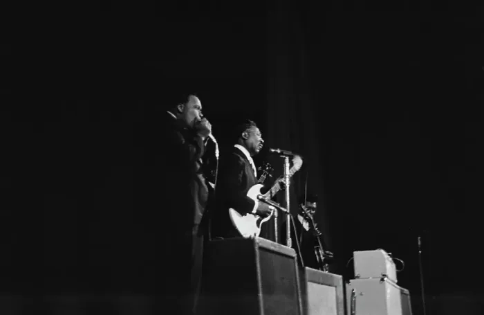 Framed Print : James Cotton & Muddy Waters In Concert Framed Print : James Cotton & Muddy Waters In Concert