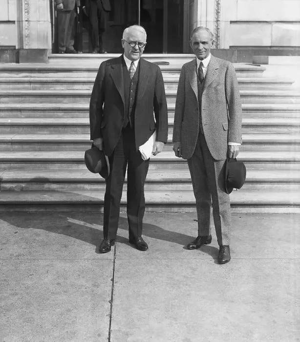 Framed Print : James Couzens and Henry Ford Framed Print : James Couzens and Henry Ford