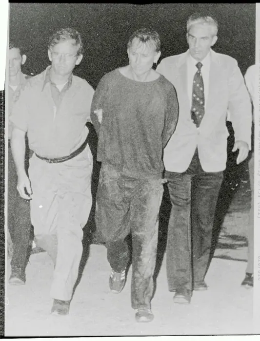Framed Print : James Earl Ray Being Lead by Policemen Framed Print : James Earl Ray Being Lead by Policemen