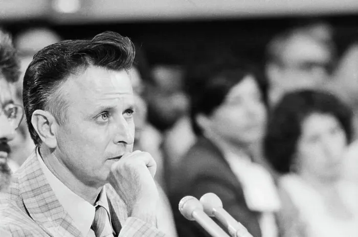 Framed Print : James Earl Ray At Microphone - Close-Up Framed Print : James Earl Ray At Microphone - Close-Up