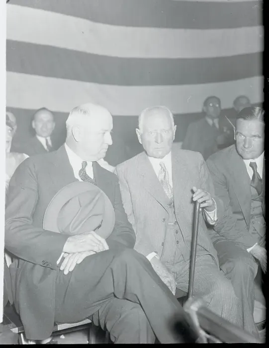 Framed Print : James Farley Conversing with Norman E. Mack Framed Print : James Farley Conversing with Norman E. Mack