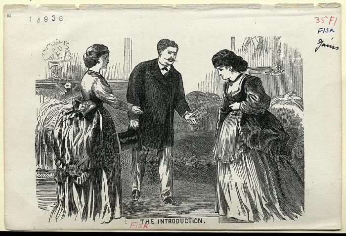 Framed Print : James Fisk With His Wife & Mistress Framed Print : James Fisk With His Wife & Mistress