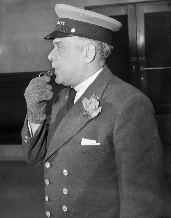 Framed Print : James H. Williams, Chief Attendant at Grand Central Station Framed Print : James H. Williams, Chief Attendant at Grand Central Station