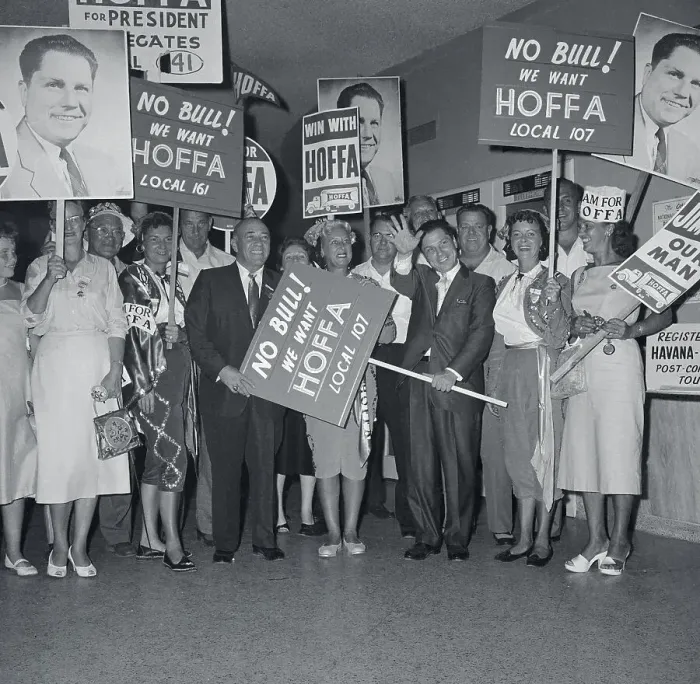 Framed Print : James Hoffa During Campaign