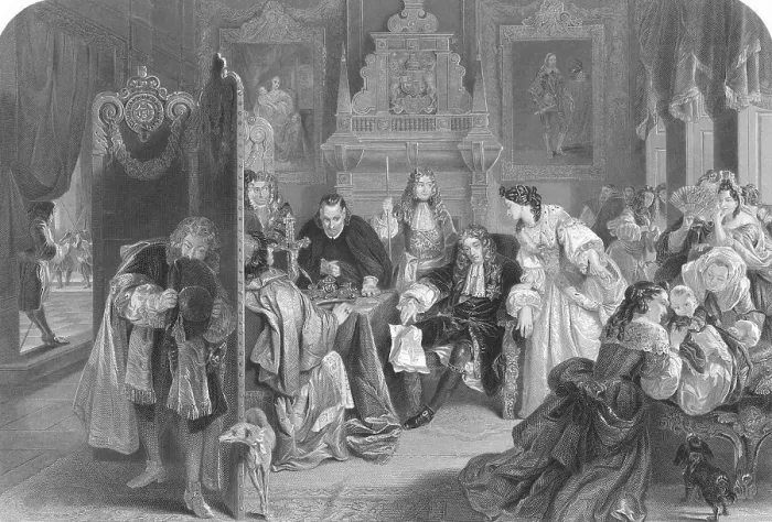 Framed Print : James II Collapsed in Chair