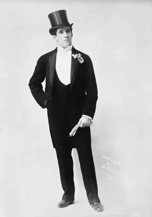 Framed Print : James J. Corbett Standing In Tuxedo Framed Print : James J. Corbett Standing In Tuxedo