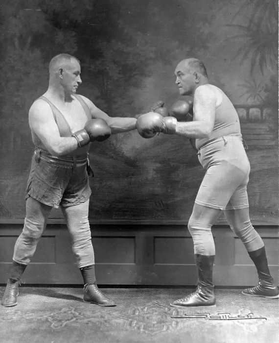 Framed Print : James J. Jeffries and Tom Sharkey Framed Print : James J. Jeffries and Tom Sharkey