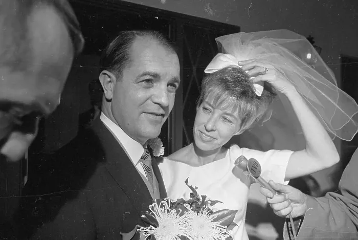 Framed Print : James J. Kavanaugh with Bride Patricia Jean Walden Framed Print : James J. Kavanaugh with Bride Patricia Jean Walden