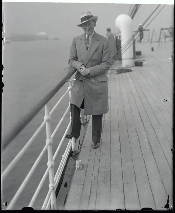 Framed Print : James J. Walker Aboard SS Bermuda Framed Print : James J. Walker Aboard SS Bermuda