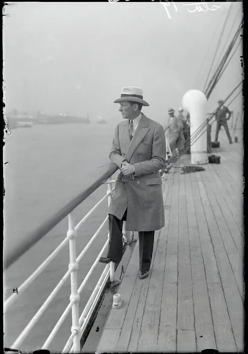 Framed Print : James J. Walker Standing on Deck of Ship Framed Print : James J. Walker Standing on Deck of Ship