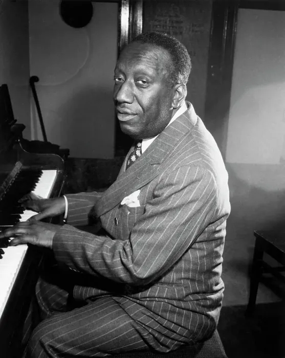 Framed Print : James Johnson Seated Playing Piano