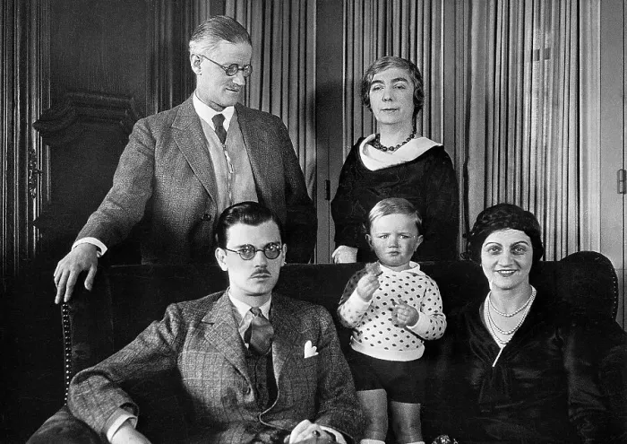 Framed Print : James Joyce with Family Framed Print : James Joyce with Family