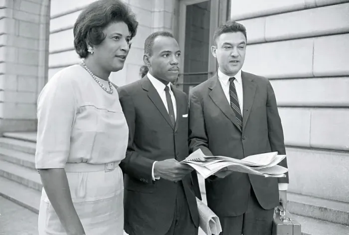 Framed Print : James Meredith with Constance Motley