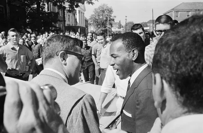 Framed Print : James Meredith Talking After First Class Framed Print : James Meredith Talking After First Class