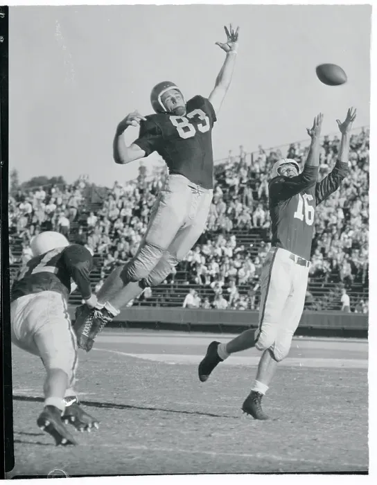 Framed Print : James Owen Tying to Intercept a Pass Framed Print : James Owen Tying to Intercept a Pass