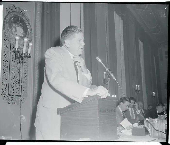 Framed Print : James P. Mitchell Speaking at Podium Framed Print : James P. Mitchell Speaking at Podium