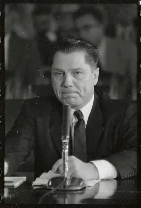 Framed Print : James R. Hoffa Gesturing as he Speaks Framed Print : James R. Hoffa Gesturing as he Speaks