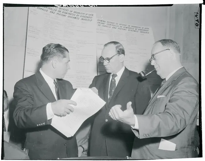Framed Print : James R. Hoffa with Senators Framed Print : James R. Hoffa with Senators