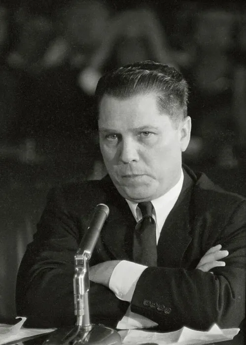 Framed Print : James R. Hoffa Sitting at Microphone Framed Print : James R. Hoffa Sitting at Microphone