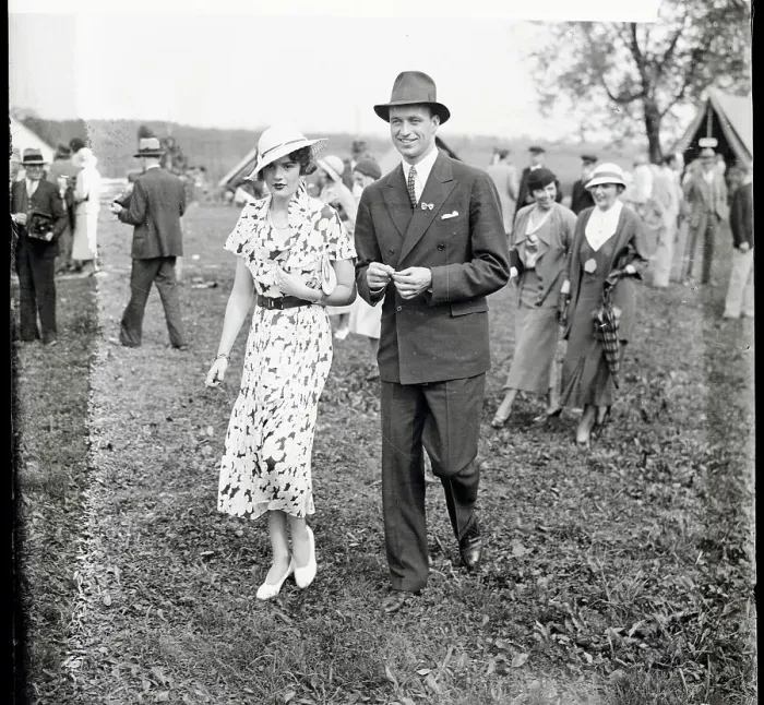 Framed Print : James Roosevelt with Helen Robbins Framed Print : James Roosevelt with Helen Robbins