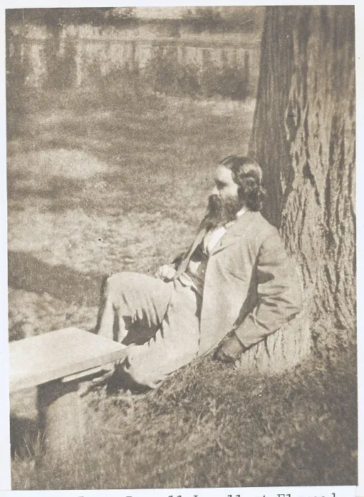 Framed Print : James Russell Reclining Against Tree Framed Print : James Russell Reclining Against Tree