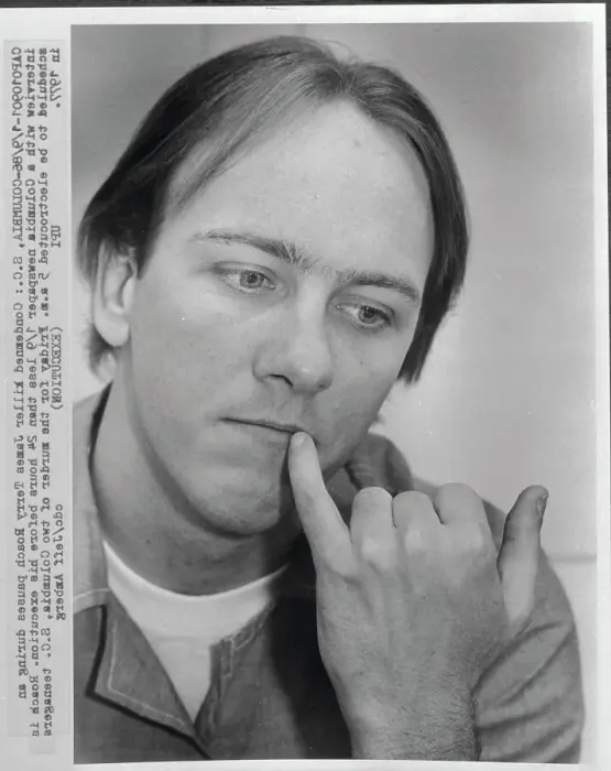 Framed Print : James Terry Roach with His Finger Resting on His Face Framed Print : James Terry Roach with His Finger Resting on His Face